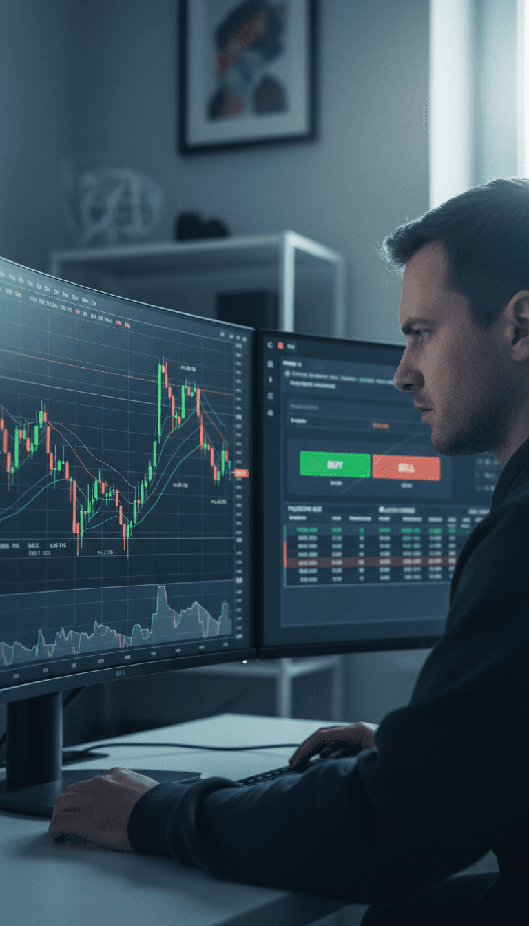 Volume Profile Analysis on Trading Chart